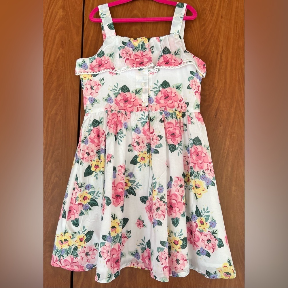 JANIE and JACK - Floral Cotton Girl Dress (Size 7) NWT - Picture 2 of 5